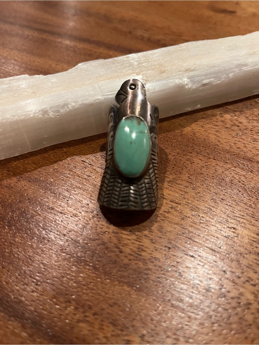 Sterling Silver Turquoise Fire Ring